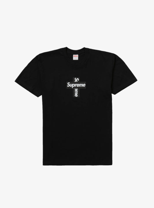 Maglietta Supreme Cross Box Logo nero
