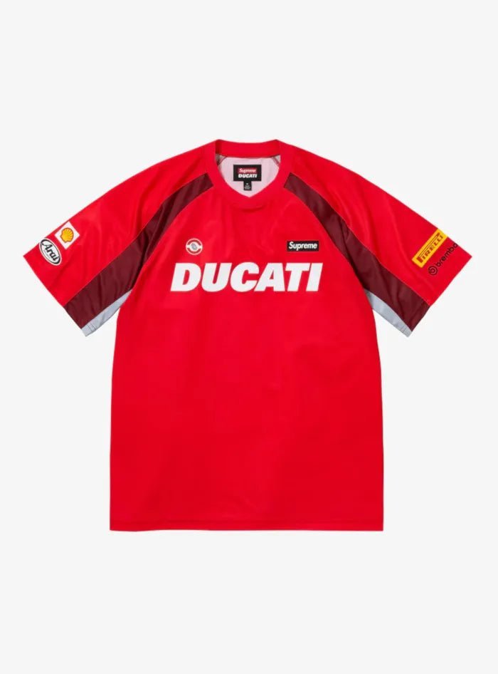 Maglietta Supreme Ducati Soccer Jersey Red