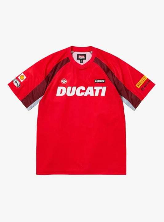 Maglietta Supreme /Ducati Soccer Jersey Red - HubResell