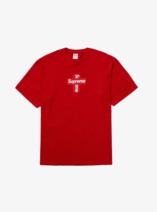 Supreme T-Shirt Cross Box Logo Rosso