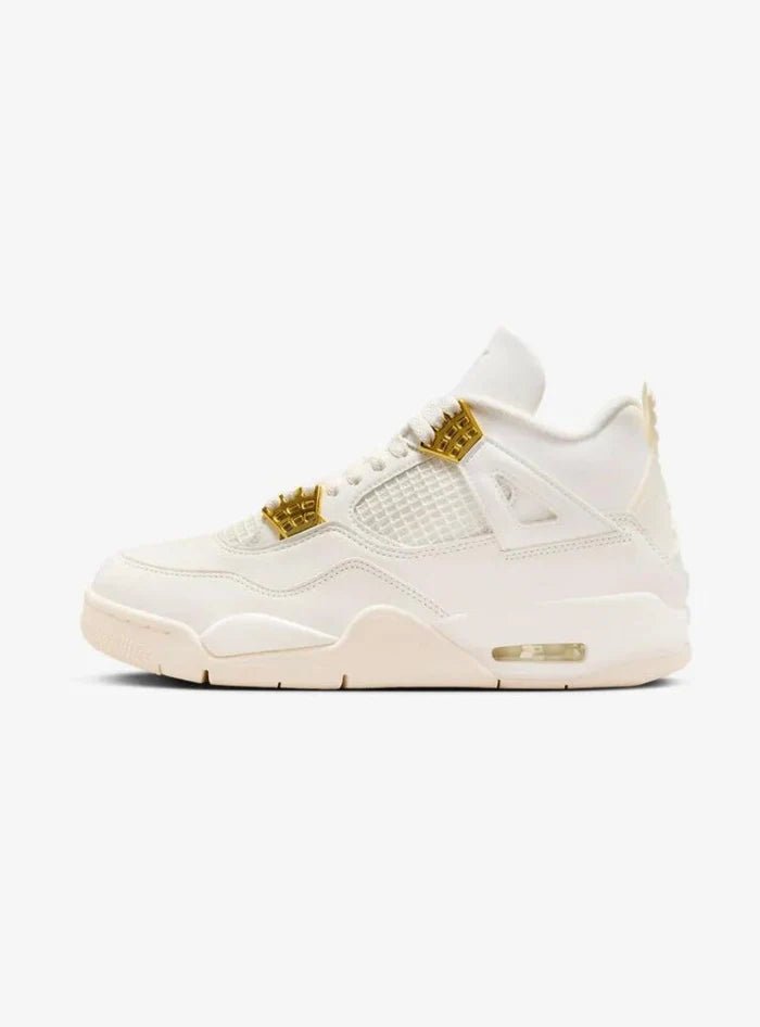 Air Jordan 4 Retro Metallic Gold jordan 4 white and gold HubResell