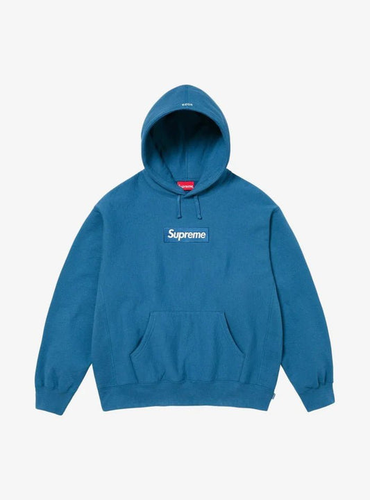 Felpa Supreme Box Logo Hooded - Blue
