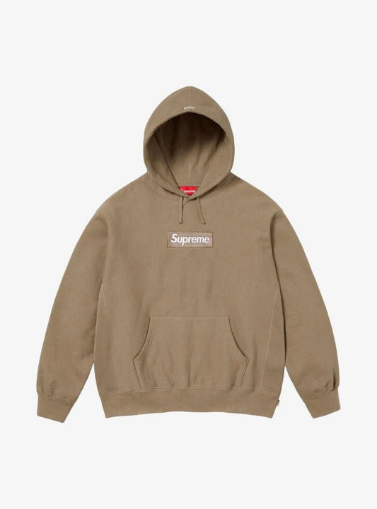 Felpa Supreme Box Logo Desert Brown (FW23) - HubResell