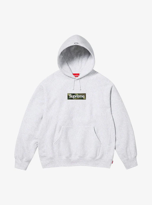 Felpa Supreme Box Logo Grey (FW23) - HubResell