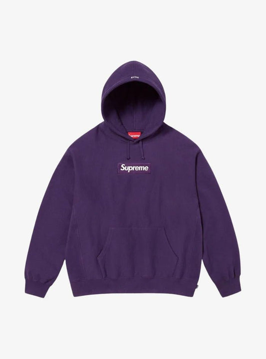 Felpa Supreme Box Logo Dark Purple (FW23) - HubResell