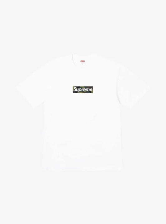 Supreme T-Shirt Box Logo Military White