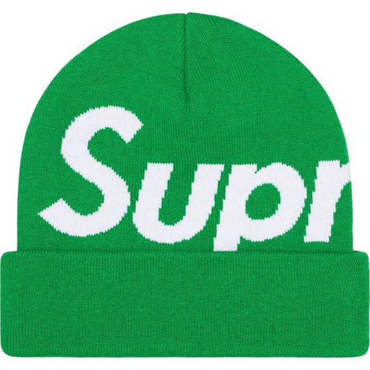 Supreme Big Logo Beanie - Green - HubResellcappelloCsupreme