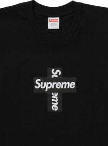 Maglietta Supreme Cross Box Logo nero - HubResell