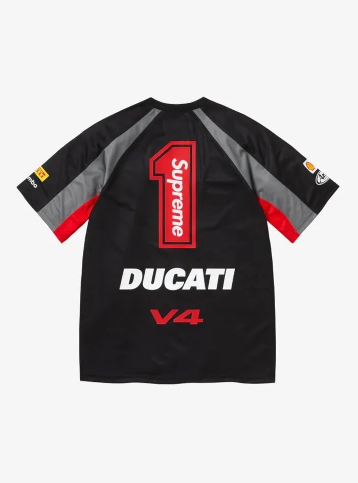 Maglietta Supreme / Ducati Soccer Jersey Nera - HubResell.com - Streetwear e Sneakers Limitate