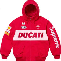 Supreme /Ducati Hooded Racing Jacket - Red - HubResell