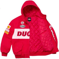 Supreme /Ducati Hooded Racing Jacket - Red - HubResell