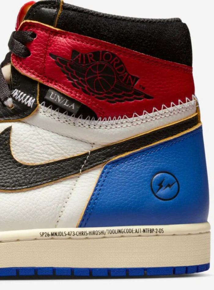 Air Jordan 1 Retro High OG SP Fragment x Union LA Varsity Red Sport Royal