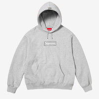 Supreme Box Logo Hooded Sweatshirt Heather Grey (FW24) - HubResell